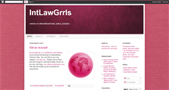 Desktop Screenshot of intlawgrrls.com